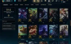 Unranked com 75 Champs e 37 Skins ( MAIN ADC )