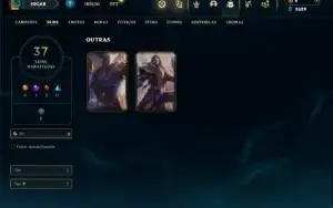 Unranked com 75 Champs e 37 Skins ( MAIN ADC )