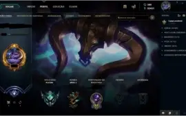 Conta LOL 575 skins todos os campeões.