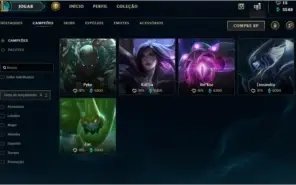 Conta LOL (Quase todos os champs, 24 skins)