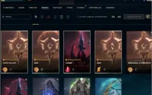 Conta LOL (Quase todos os champs, 24 skins)