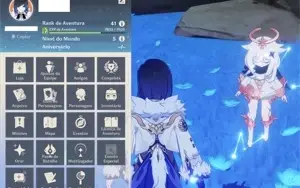 AR 41 Yoimiya,Yelan +arma assinatura + mona 7000 GEMAS