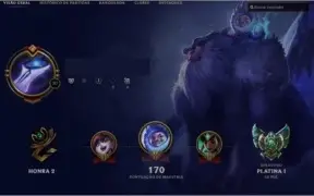 Conta Platina 1 - 61 Champs - 12 Skins