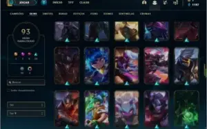 Conta prata 3 com 100 champs e 93 skins (400k de Yasuo)