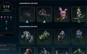 Conta 550 Skins, Diamante IV, 2k RP, 60k EA, Colecionador
