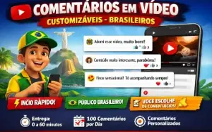 Comentários Personalizados em Vídeo - Brasileiros 🇧🇷