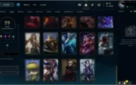 Acc nível 34, 29 skins boas, 31 campeões e-mail trocável!