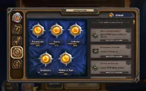 Conta Hearthstone 240 lendarias (7700 no total) foco padrão