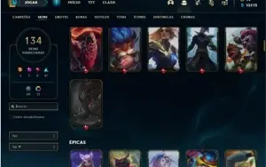 Conta prata 2 com 114 Champs e 134 Skins ( MAIN ADC )