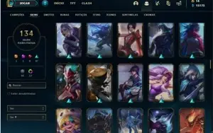 Conta prata 2 com 114 Champs e 134 Skins ( MAIN ADC )