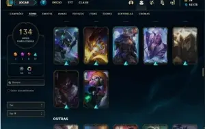 Conta prata 2 com 114 Champs e 134 Skins ( MAIN ADC )