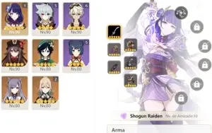 ⭐CONTA GENSHIN AR56✨SHOGUN+LUZ DO CORTADOR|HUTAO+HOMA✨E+⭐