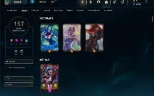 Bronze 1 com TODOS os champs e 157 Skins