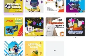 Pack Canva Material de Construção Vol 2 - 10 Artes Editáveis