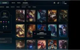 CONTA DE LOL PLAT2 77CHAMPS 31SKIN BORDA DIAMANTE NEGOCIÁVEL