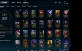 CONTA DE LOL PLAT2 77CHAMPS 31SKIN BORDA DIAMANTE NEGOCIÁVEL