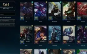 CONTA LOL GOLD2 105 CHAMPS 41 SKINS