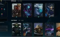 CONTA LOL GOLD2 105 CHAMPS 41 SKINS
