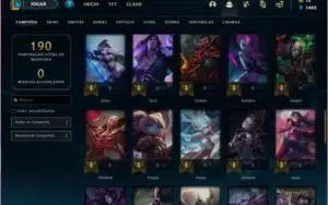 Conta ouro 2 com 32 skins e 58 champs