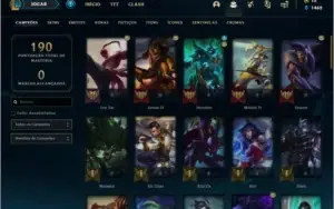 Conta ouro 2 com 32 skins e 58 champs