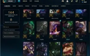 Conta ferro 2 com 47 Champs e 19 Skins + 2 Miticas