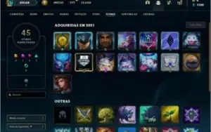 Conta platina 4 com 6 skins e 29 champs
