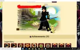 Conta de Aqw rara (Vindicator, Darkside) 130 espaços na bag