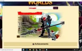 Conta de Aqw rara (Vindicator, Darkside) 130 espaços na bag
