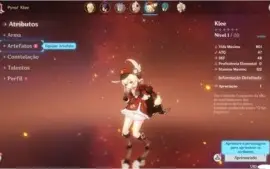 Genshin impact conta com Klee+Noelle+xingqiu+Barbara