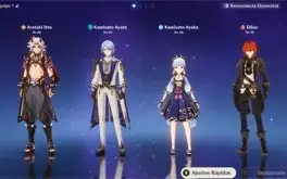 Conta genshin impact AR- 44 Ayato,Ayaka,Itto,Diluc,Mona.Aloy