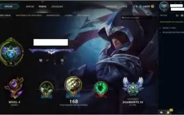 Conta Diamante 3 League Of Legends - 55 Campeões 11 Skins