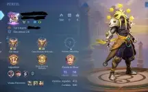 Conta MLBB main Adc no Mítico com 15⭐(=10 Moedas Míticas)