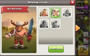 Conta clash of clans cv 11 quase full e com skins nos herois