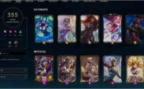 Conta lol 355 Skins Platina 4