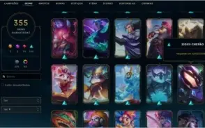 Conta lol 355 Skins Platina 4