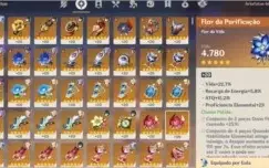 Conta Especial - Genshin Impact, Dano, Dinheiro e Exp