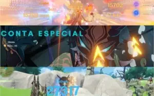 Conta Especial - Genshin Impact, Dano, Dinheiro e Exp