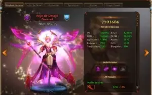 Conta League of Angels 2 VIP 5 LVL 77 PB 8864K Server 608