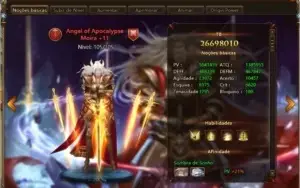 Conta League of Angels 2 VIP 5 LVL 77 PB 8864K Server 608