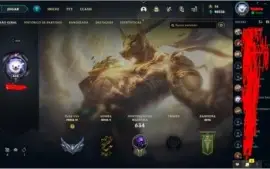 Conta de lol lvl 403 e 167 skins