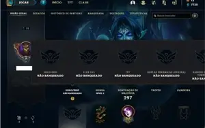 Conta Unranked com 116 Champs e 182 Skins