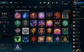 Vendo Conta Lol level 256, conta de 2014 com 208 skins!