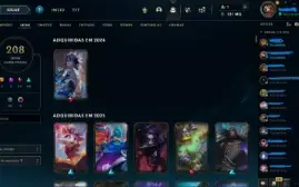 Vendo Conta Lol level 256, conta de 2014 com 208 skins!