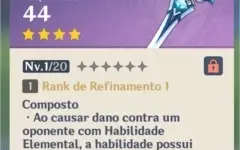 CONTA KEQING AR10 + ESPADA DO SACRIFICIO - CONTA MONA AR5