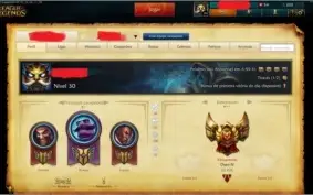 Conta league of legends lvl 30  OURO IV  80 personagens