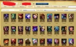 Conta league of legends lvl 30  OURO IV  80 personagens