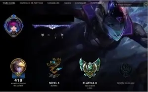Conta League of Legends 6 Anos - 166 Skins