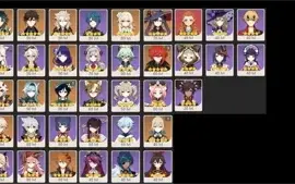 CONTA GENSHIN AR58 - ITTO ALBEDO ZHONGLI E+ 6 ARMAS 5⭐