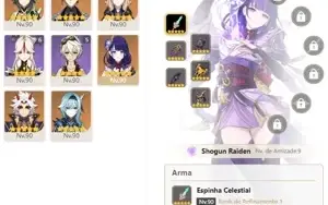CONTA GENSHIN AR58 - ITTO ALBEDO ZHONGLI E+ 6 ARMAS 5⭐