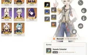 CONTA GENSHIN AR58 - ITTO ALBEDO ZHONGLI E+ 6 ARMAS 5⭐